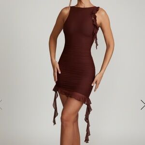 Oh Polly Backless Ruffle Dress